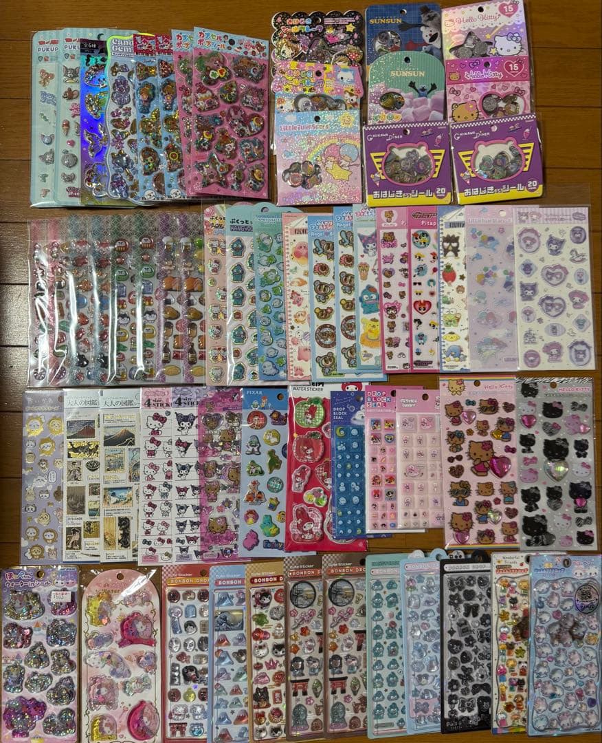 ボンボンドロップシール　シャカシャカシール　おはじき　正規品　62枚まとめ売り