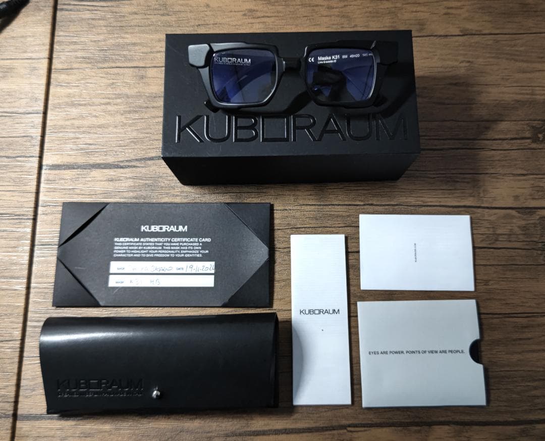 【KUBORAUM】クボラムK31/梨花さん愛用モデル/メガネサングラス/超美品