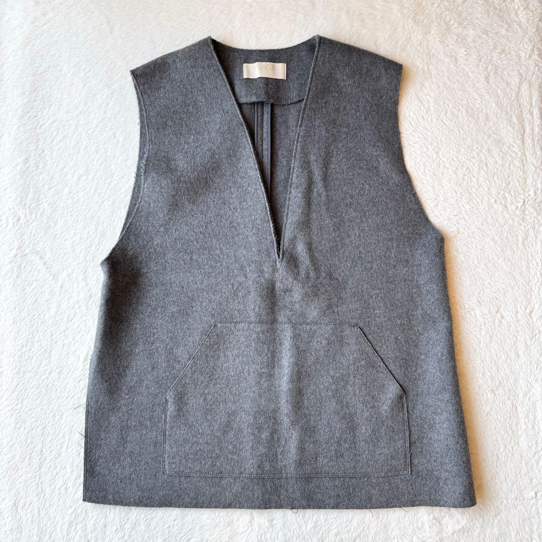 24AW Plage WOオーバーベスト グレー