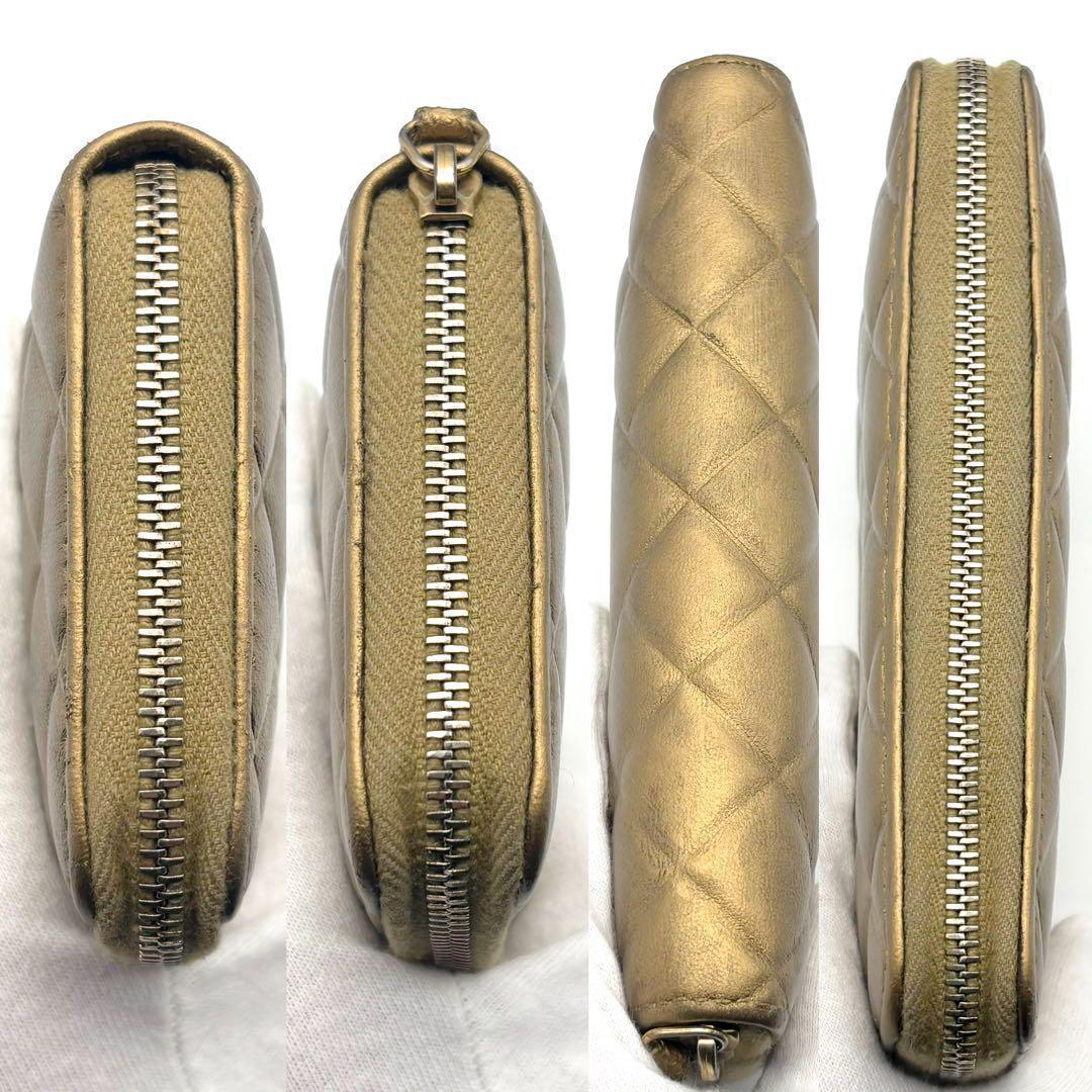 【極美品✨】シャネル 財布 ダイヤモンドココ ジップ ミディアム