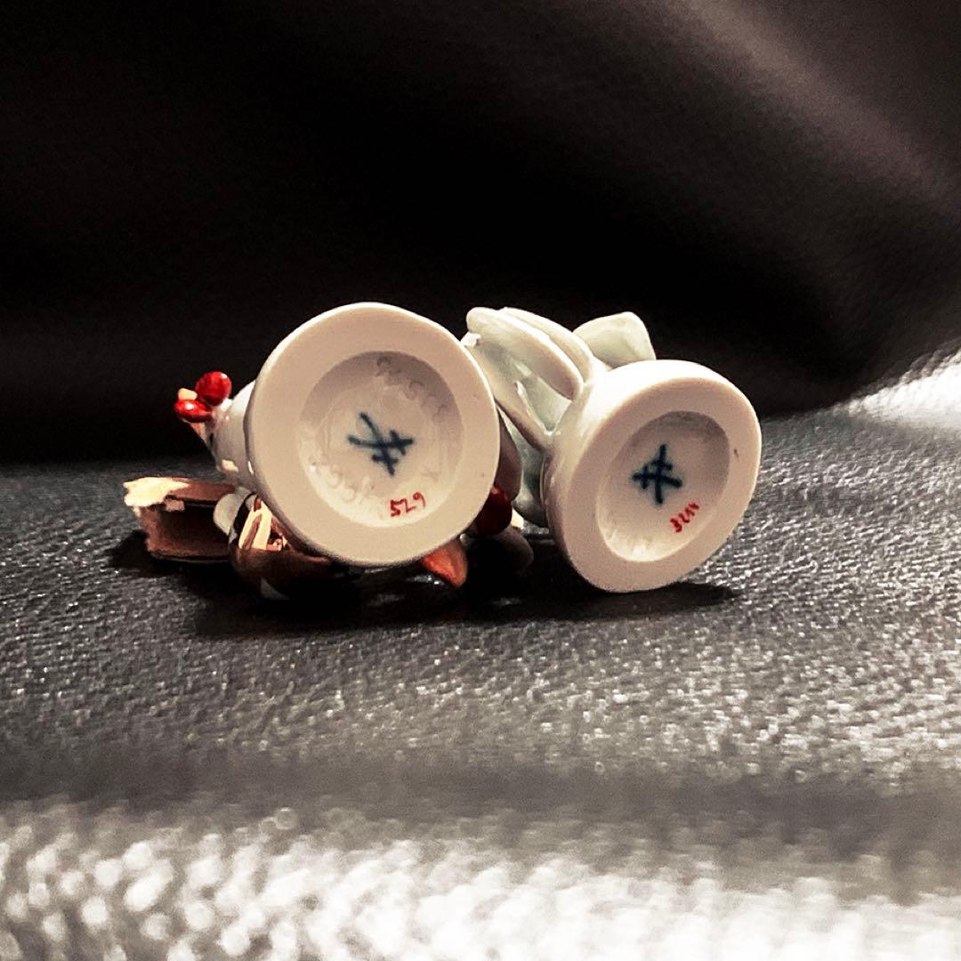 k*様 □美品☆ マイセン　手びねり　干支　鳥　酉　置物　限定　箱つき