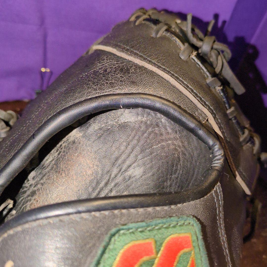 ミズノ　ビューリーグ　ファーストミット　希少な赤ビュー　日本製　軟式用