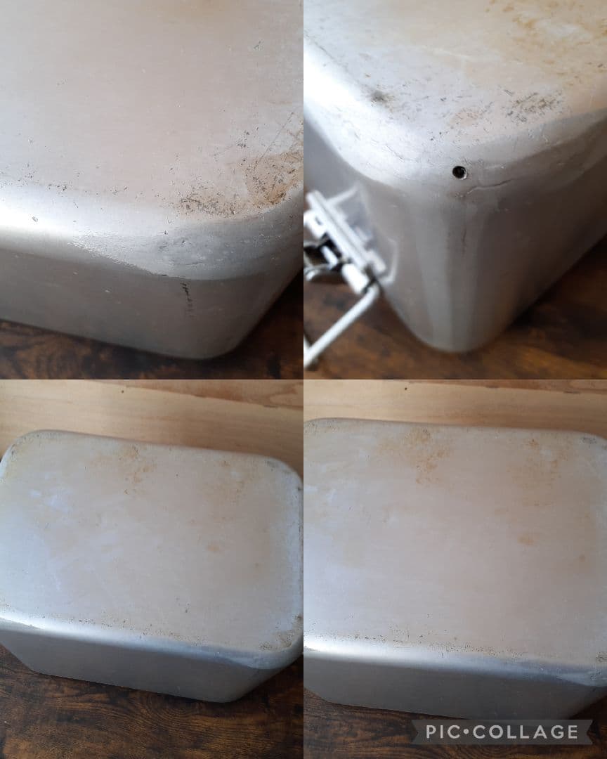 ビンテージ アルミコンテナ バッカン キャンプ アウトドア 昭和レトロ 収納