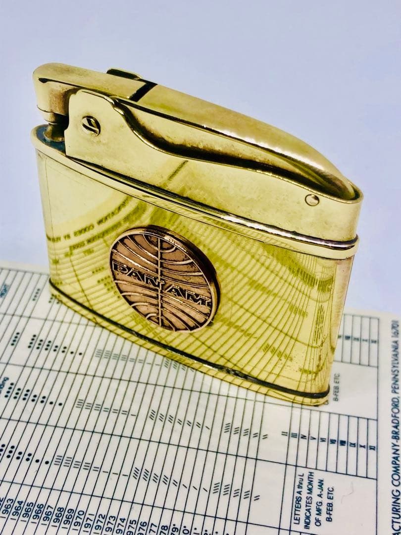 パンアメリカン航空✈︎ 40〜50sビンテージ未使用デッドストック＊真鍮ロカビリー