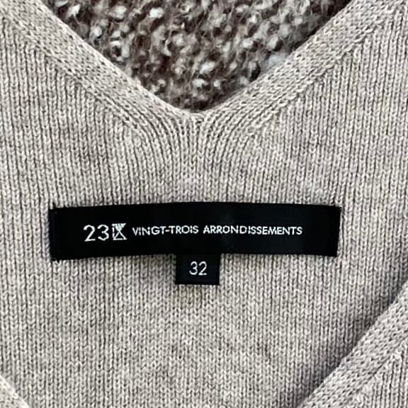 24AW✨極美品✨23区 レイヤードニットツインワンピース 小さいサイズ 洗える