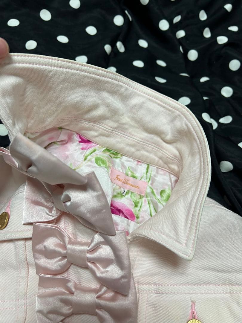 JESUS DIAMANTE バルドーリボン　Gジャン　38 ピンク