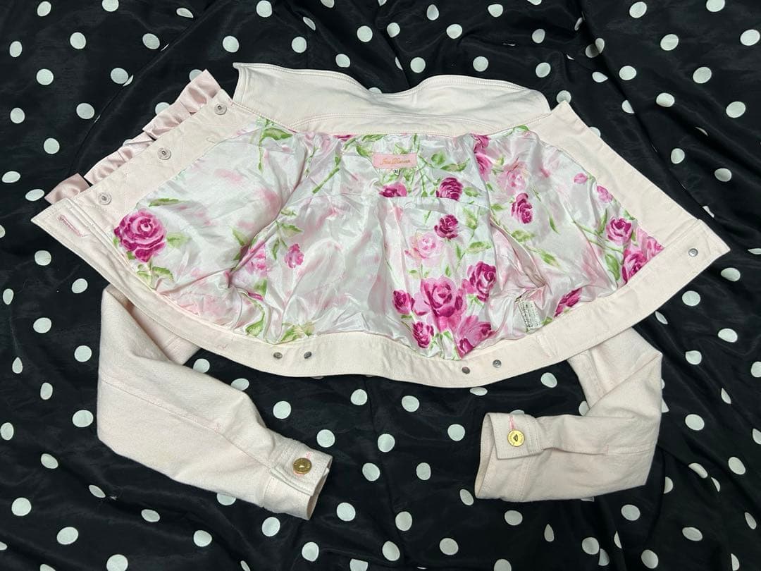 JESUS DIAMANTE バルドーリボン　Gジャン　38 ピンク