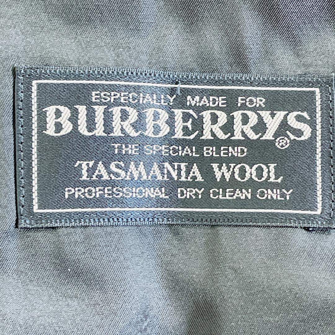 バーバリー 紺ブレ ダブル テーラードジャケット 金ボタン シャドーホース A7