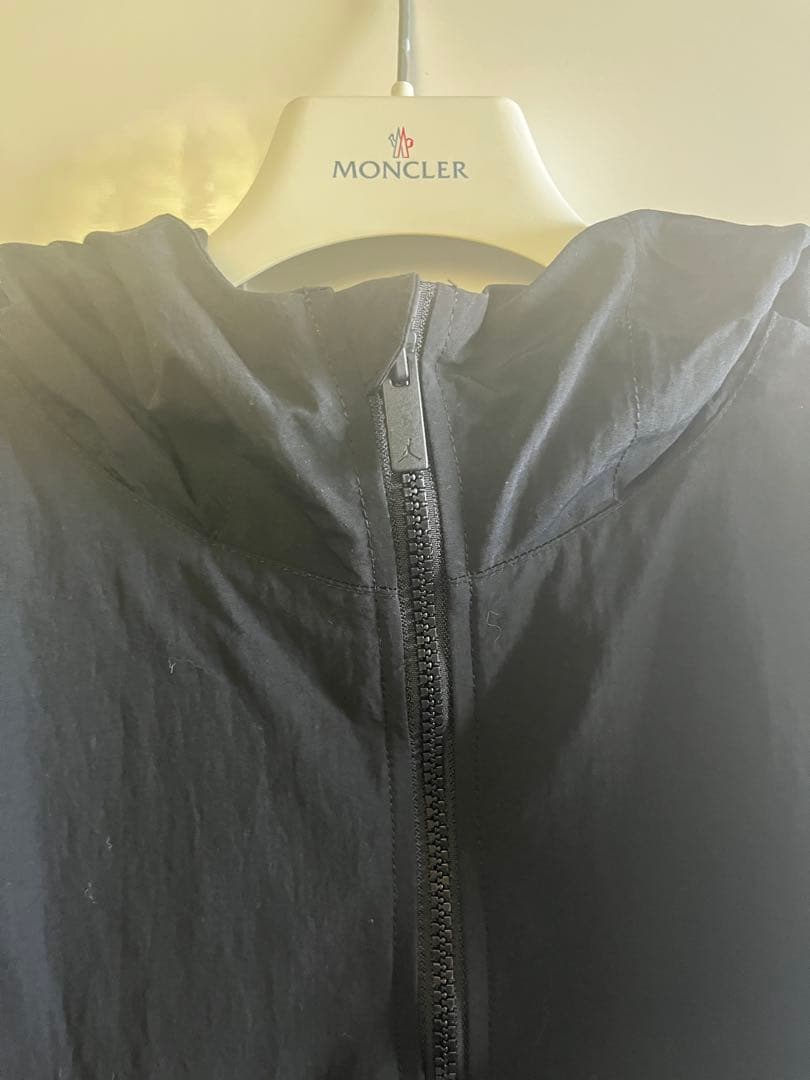 ○美品○Jordan ブラック ハーフジップナイロンジャケットM