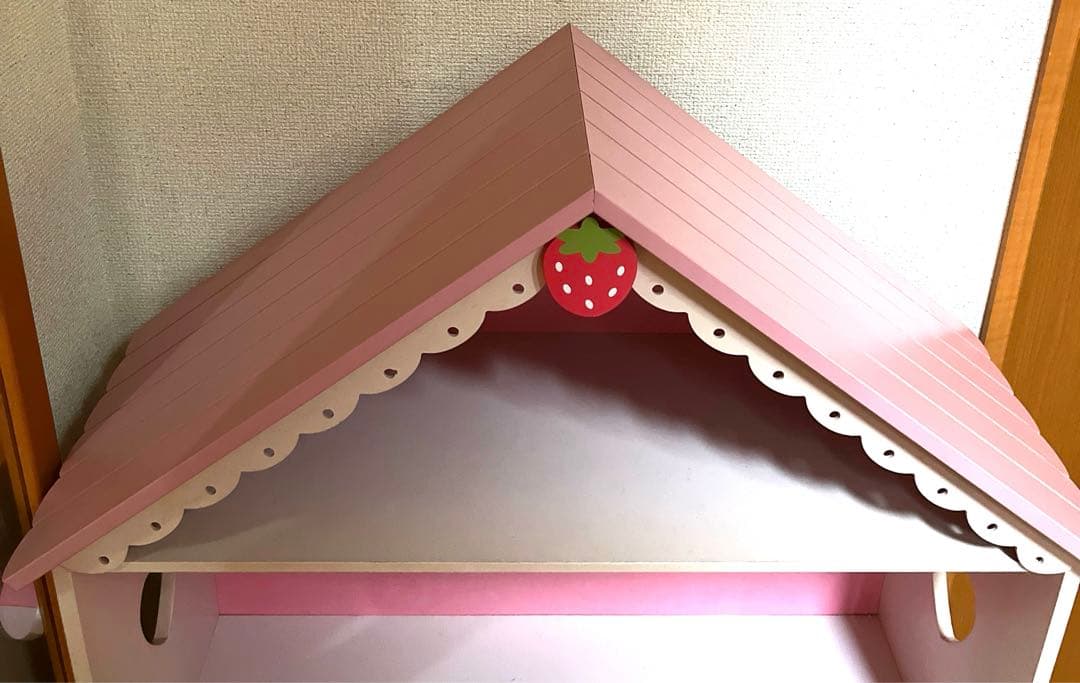 平成レトロ　マザーガーデン　野いちご 棚　家具　本棚　木のおうち型 豪華おまけ付