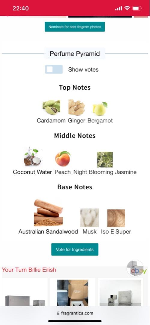 香水(女性用) YOUR TURN Billie Eilish 100 ml.