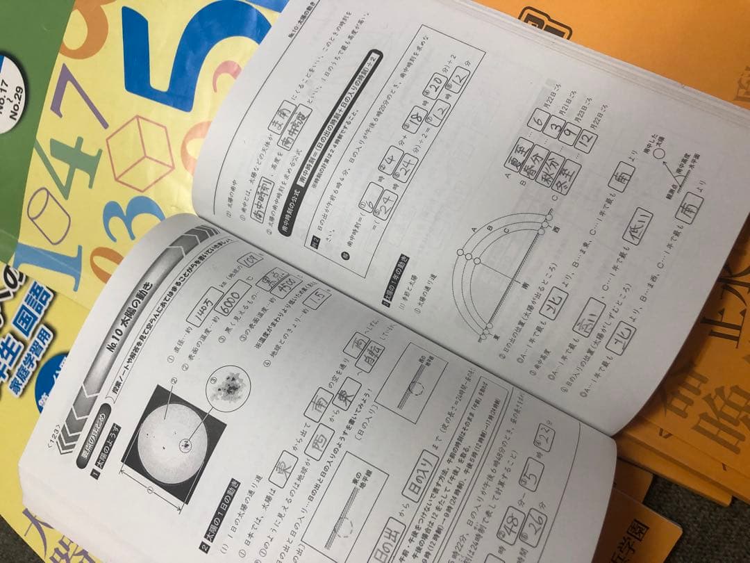 浜学園　小５　国語/算数/理科/春/夏/冬　テキスト　2022年使用版　 中古