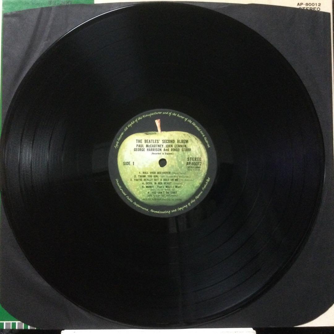 ビートルズ　珍品‼️ セカンド・アルバム　版ずれエラージャケット　帯付き美盤