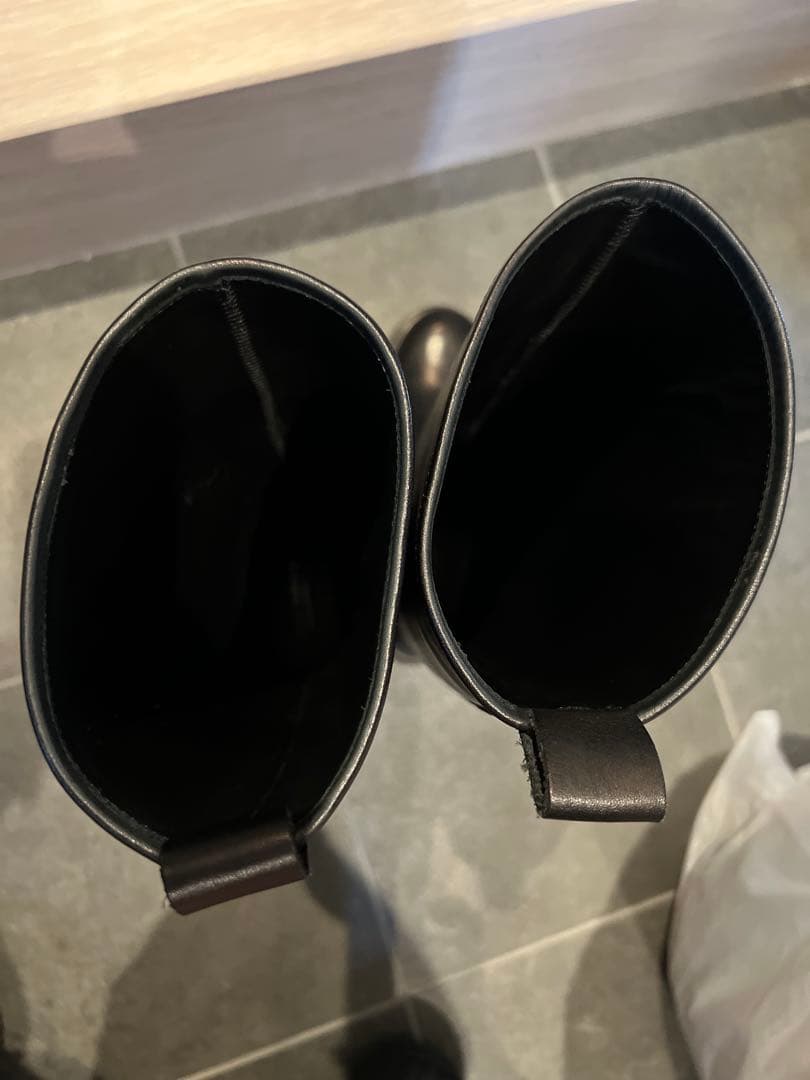 ユナイテッドアローズ　CORSO ROMA 9 レザー ロングブーツ　ブラック