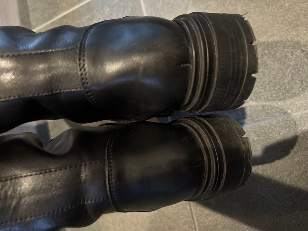 ユナイテッドアローズ　CORSO ROMA 9 レザー ロングブーツ　ブラック