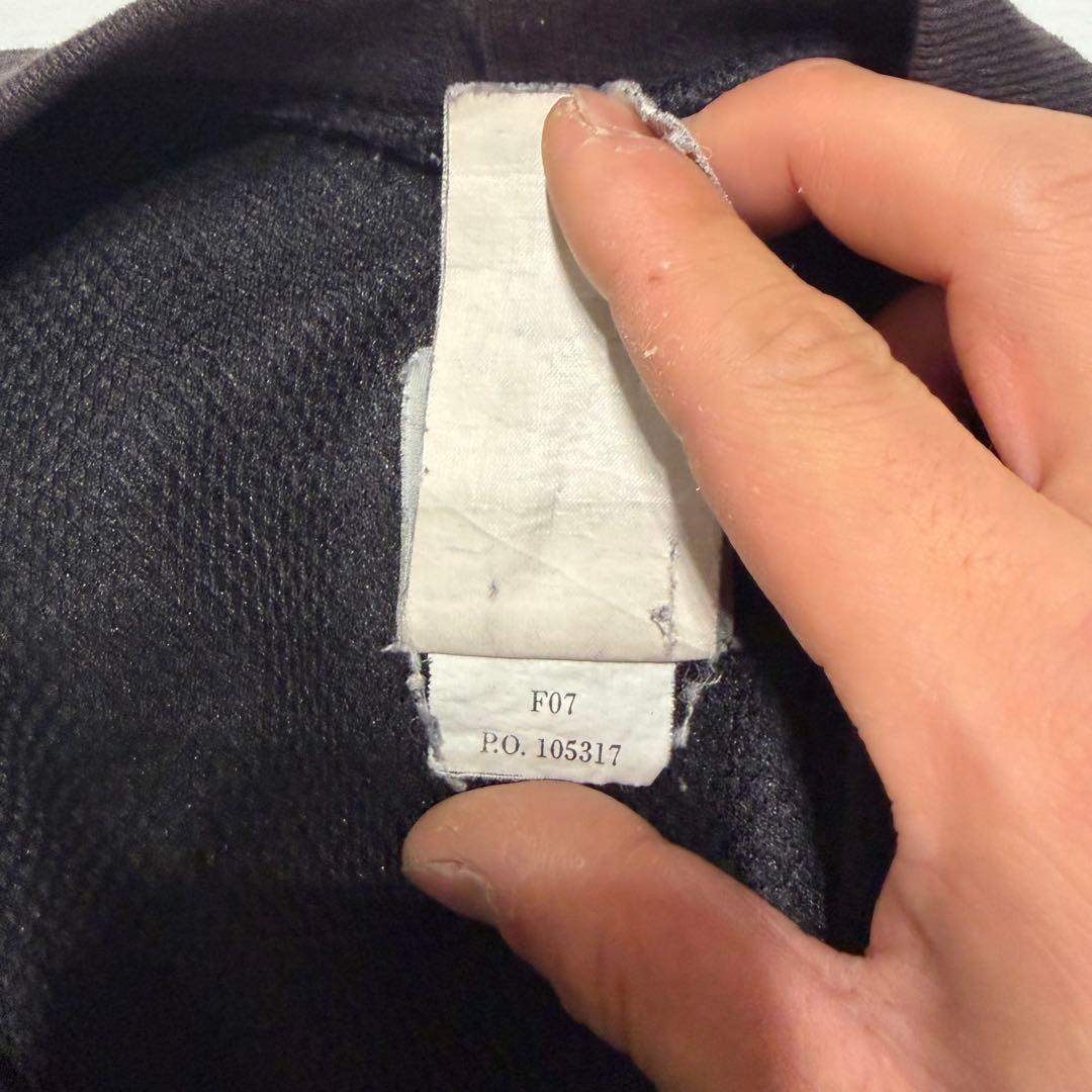 90s Carhartt スウェット　ブラック　裏地サーマル　J154