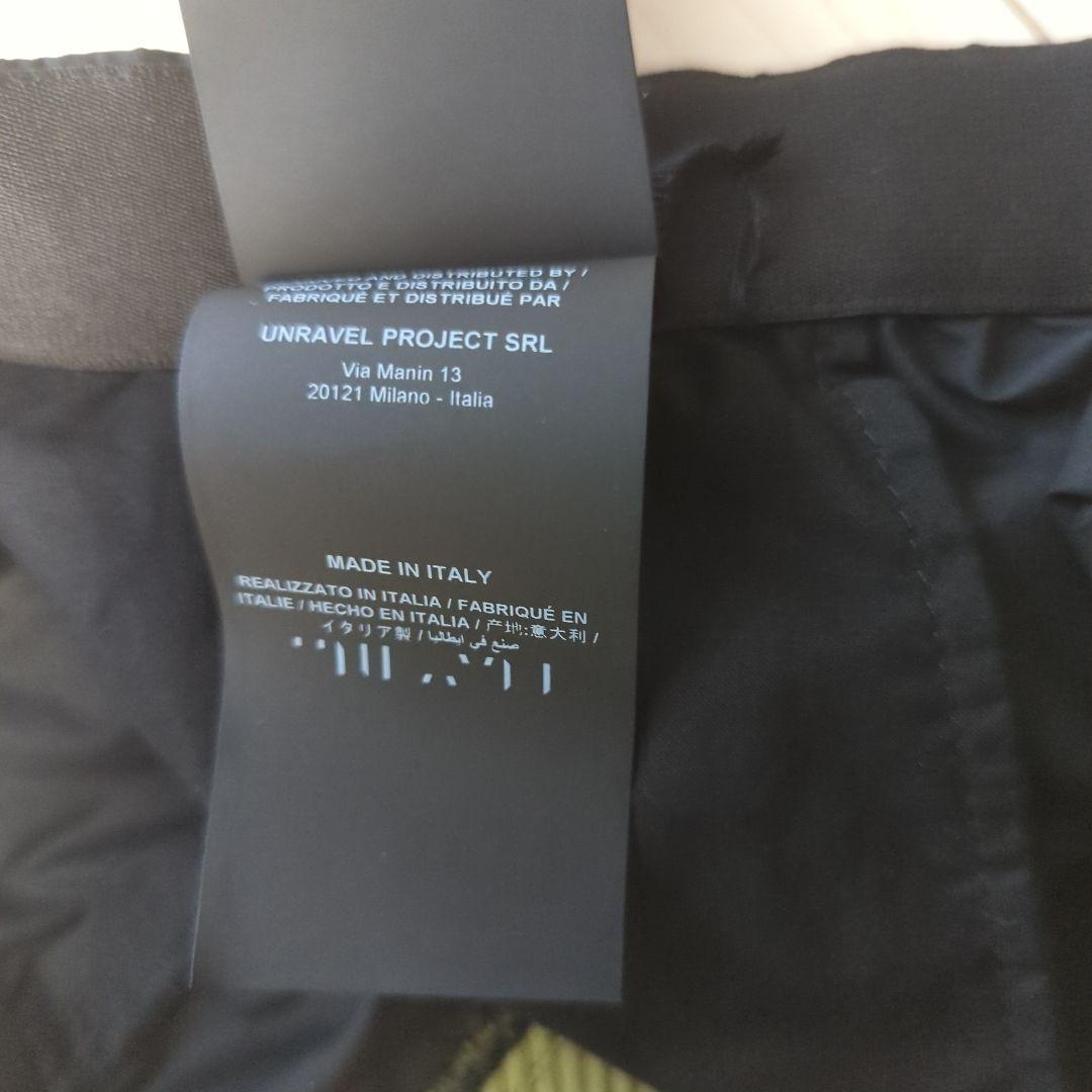 UNRAVEL PROJECT ブラックコットンモトクロストラウザーズ