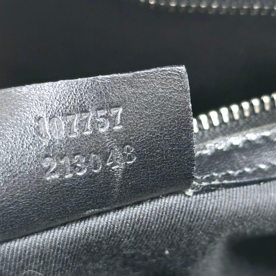 GUCCI　GG柄　ブラック　トートバッグ ビジネスバッグ キャンバス レザー