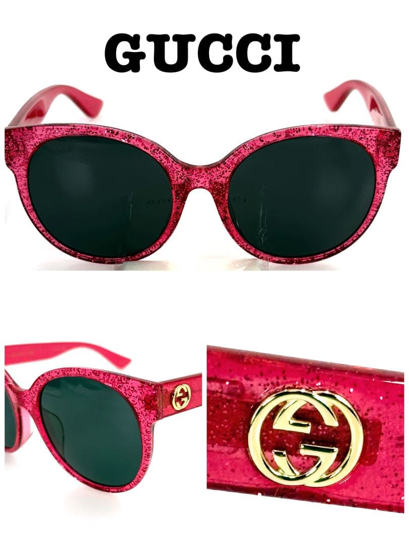 ✨未使用品✨GUCCI グッチ　サングラス　GG0035SA 005 ピンクラメ