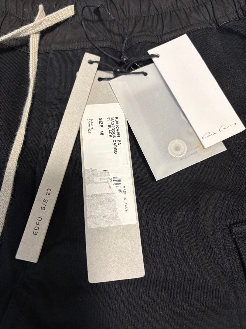 パンツ Rick Owens 23SS MASTODON CARGO PANTS BA