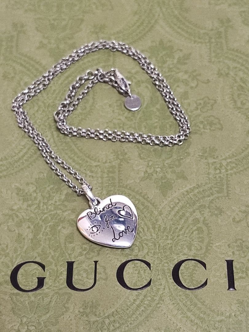 専用　新品 グッチ ネックレス GUCCI ブラインド フォー ラブ シルバー