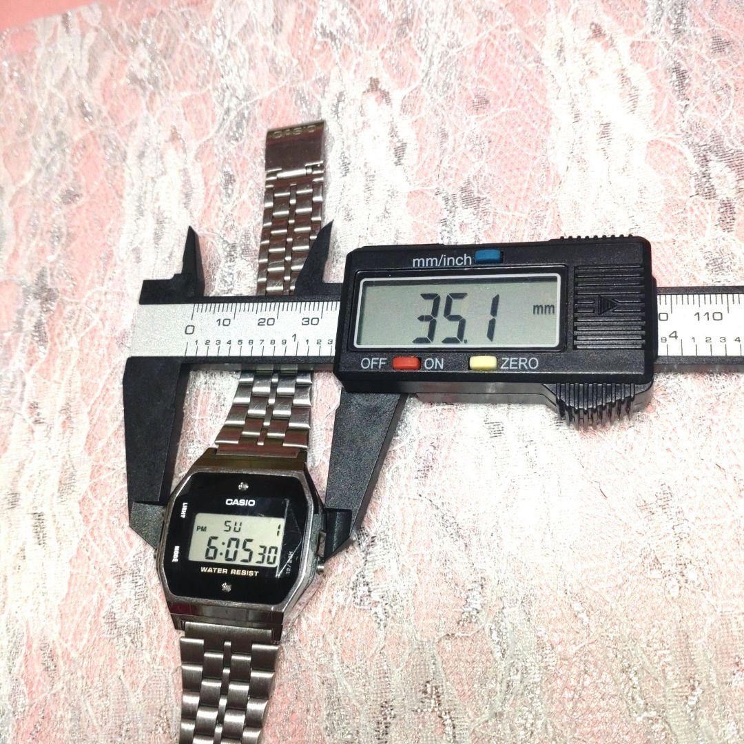 ✨美品✨CASIO✨チープカシオ A159W　天然ダイヤ付きメンズ腕時計