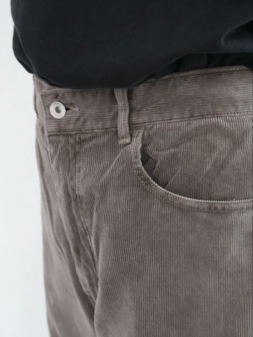 パンツ AURALEE PIGMENT DYED FINX CORDUROY 25aw