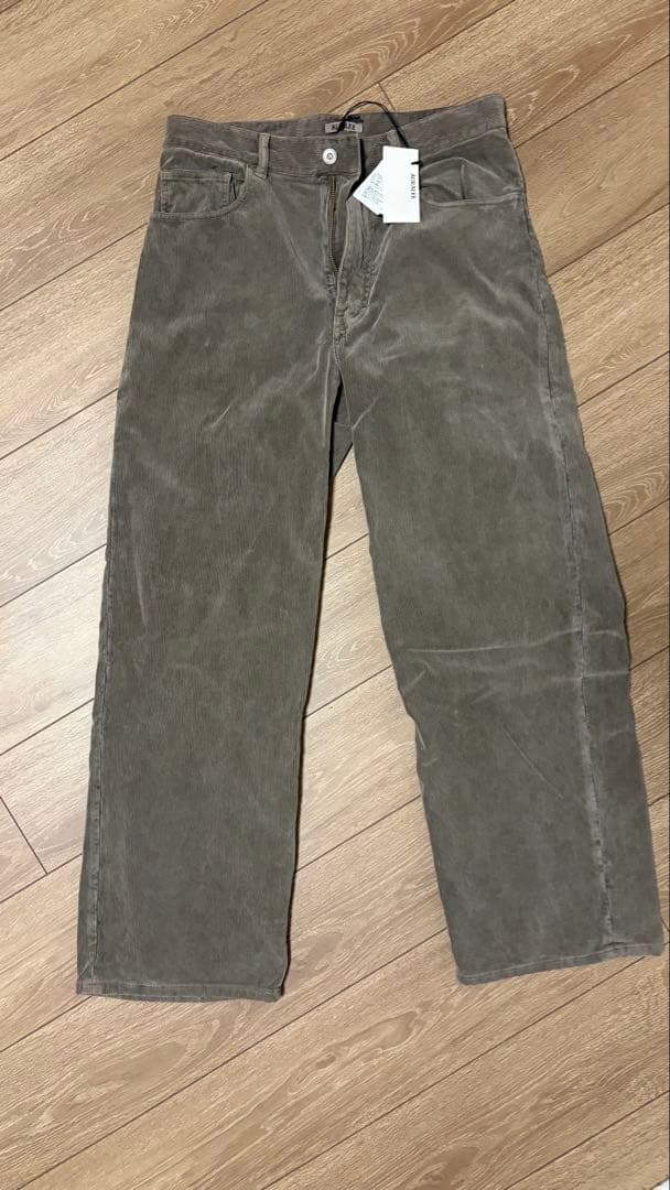 パンツ AURALEE PIGMENT DYED FINX CORDUROY 25aw