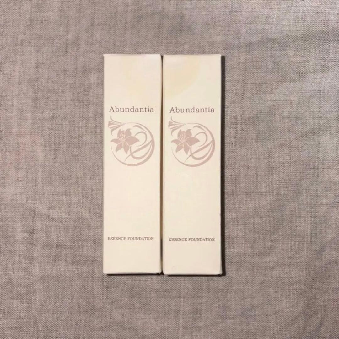 アブンダンティア エッセンスファンデーション ピンクオークル 2本セット