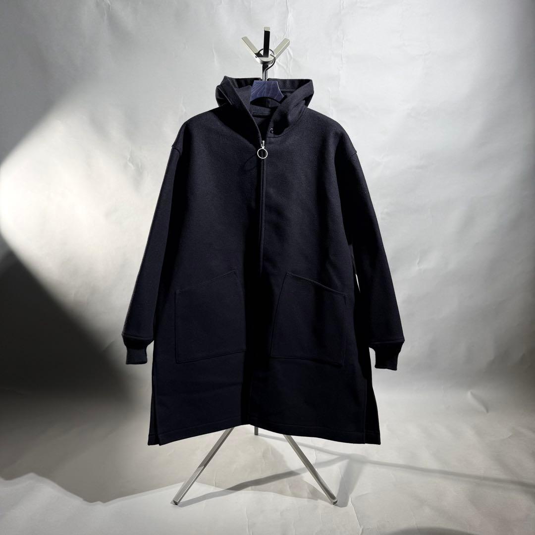 COMOLI メルトンフーデッドコート size2