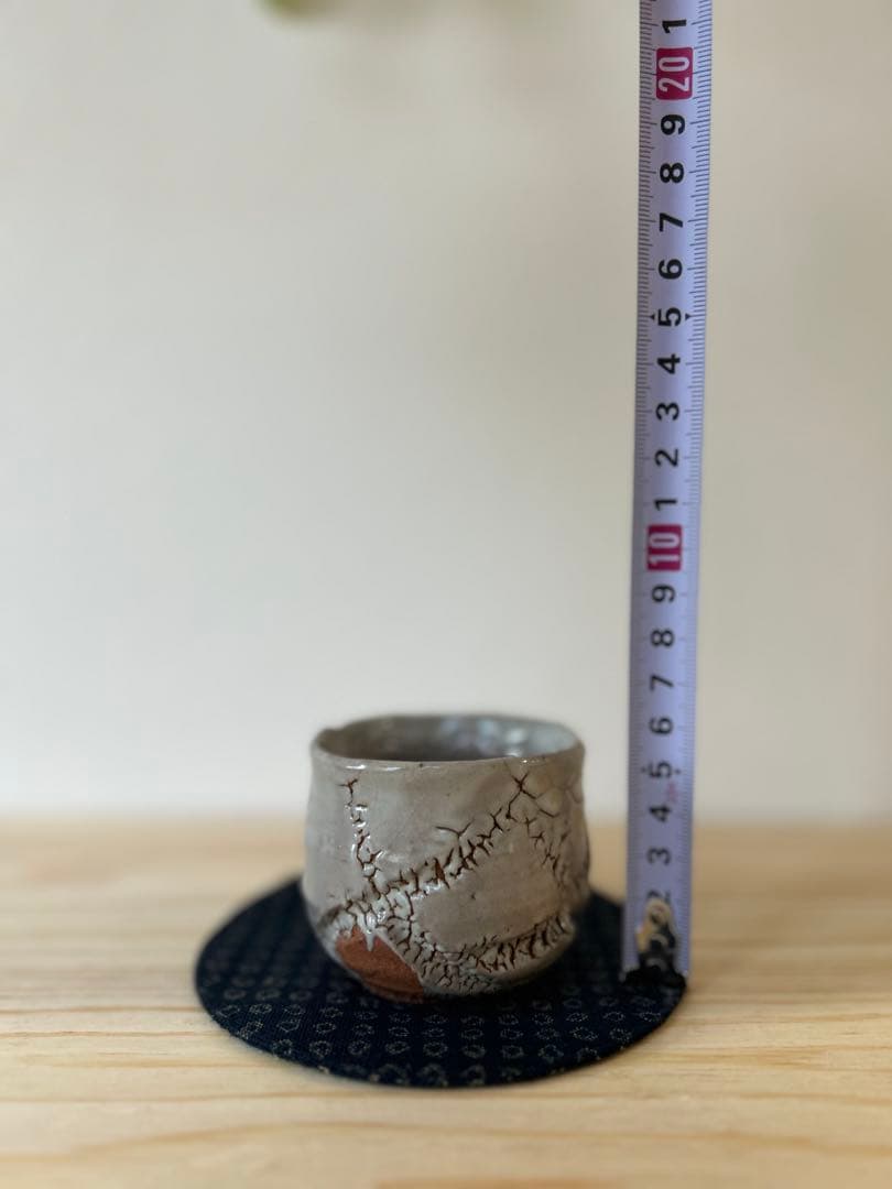 中川自然坊　ぐい呑　彫唐津