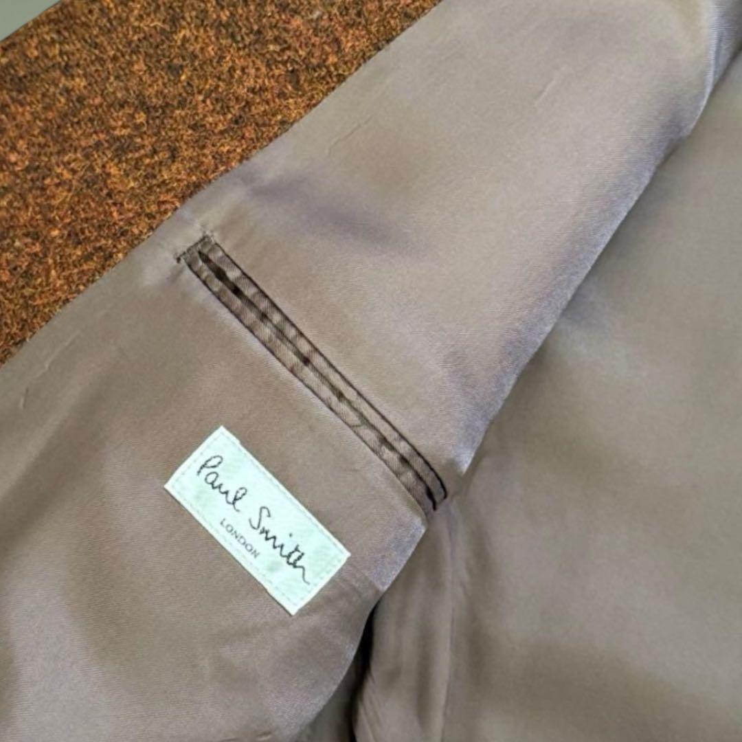 美品 Paul smith ハリスツイード　ブラウン　ジャケット　復刻　良好