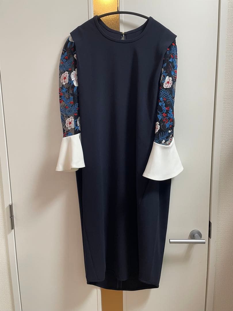 mame kurogouchi 超レアなサイズ3 フラワー刺繍ロングワンピース