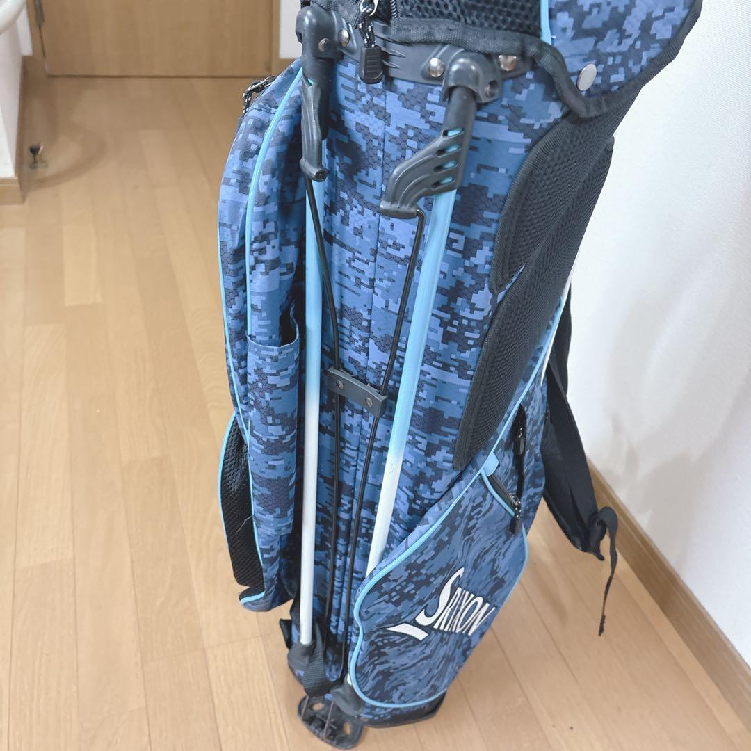 K433 SRIXON ブルー迷彩柄 スタンドキャディバッグ