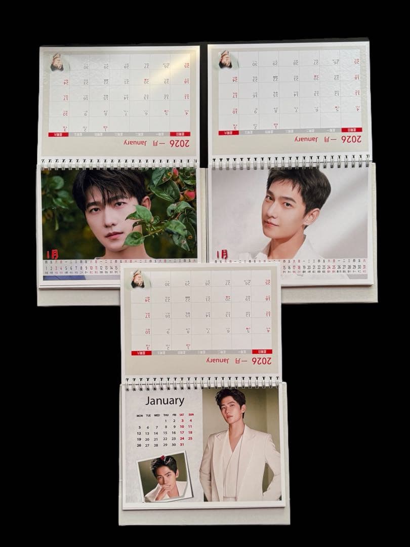 みなみ 楊洋 ヤン・ヤン 2026年 卓上カレンダー
