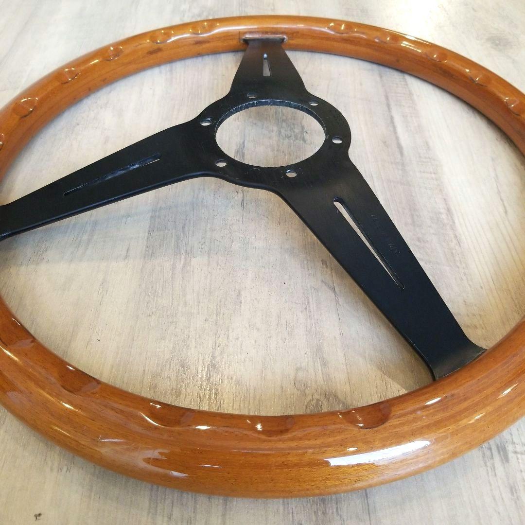 NARDI★ナルディウッドステアリング/ブラックスポーク　37Φ