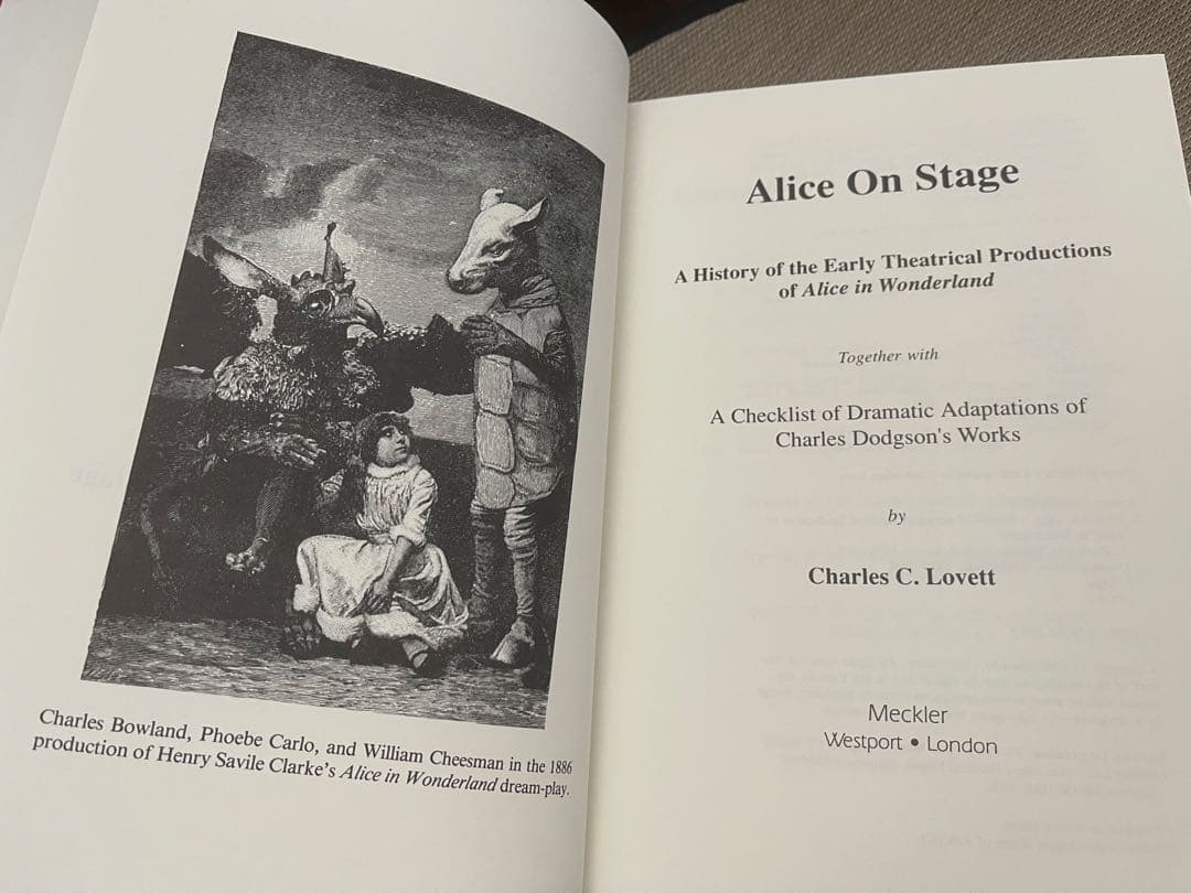 希少　Alice On Stage by Charles C. Lovett