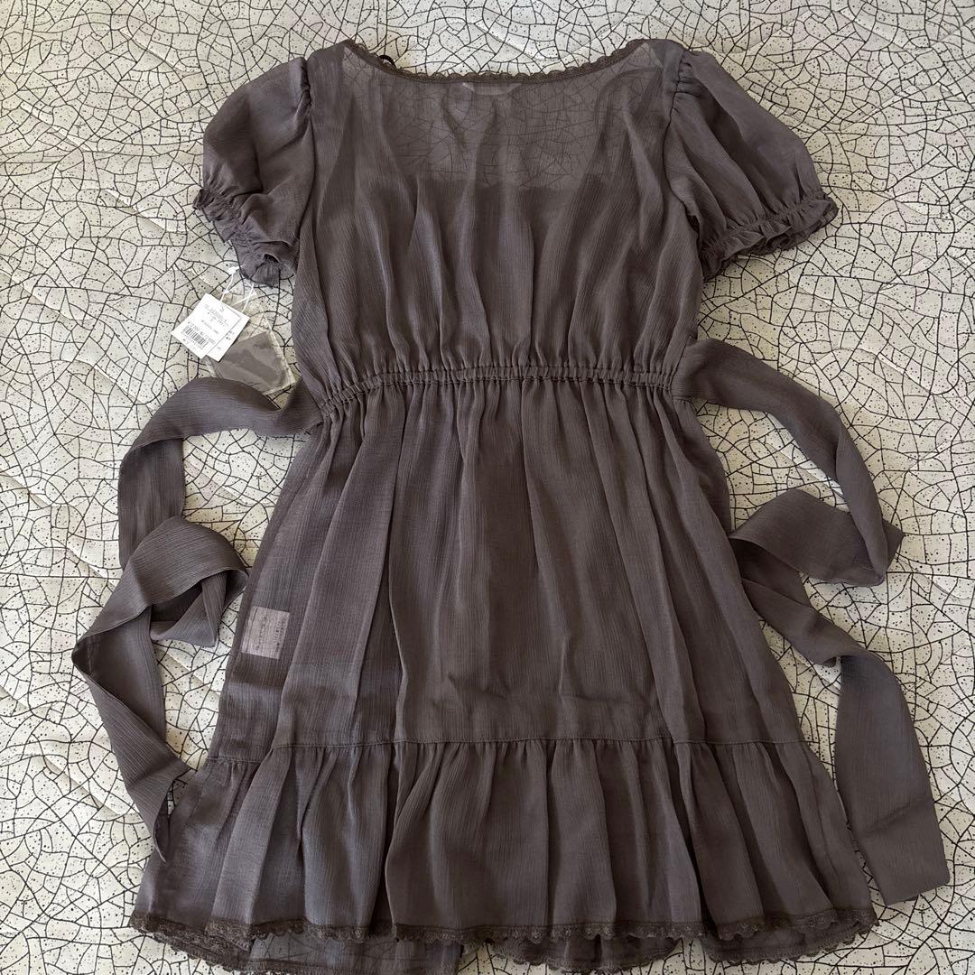 L'EST ROSE シフォンチュニック　リボン