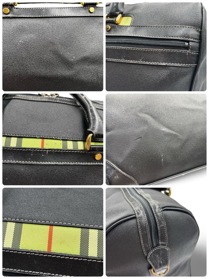 【ヴィンテージ】バーバリーゴルフ　2way ボストンバッグ　ショルダー　PVC