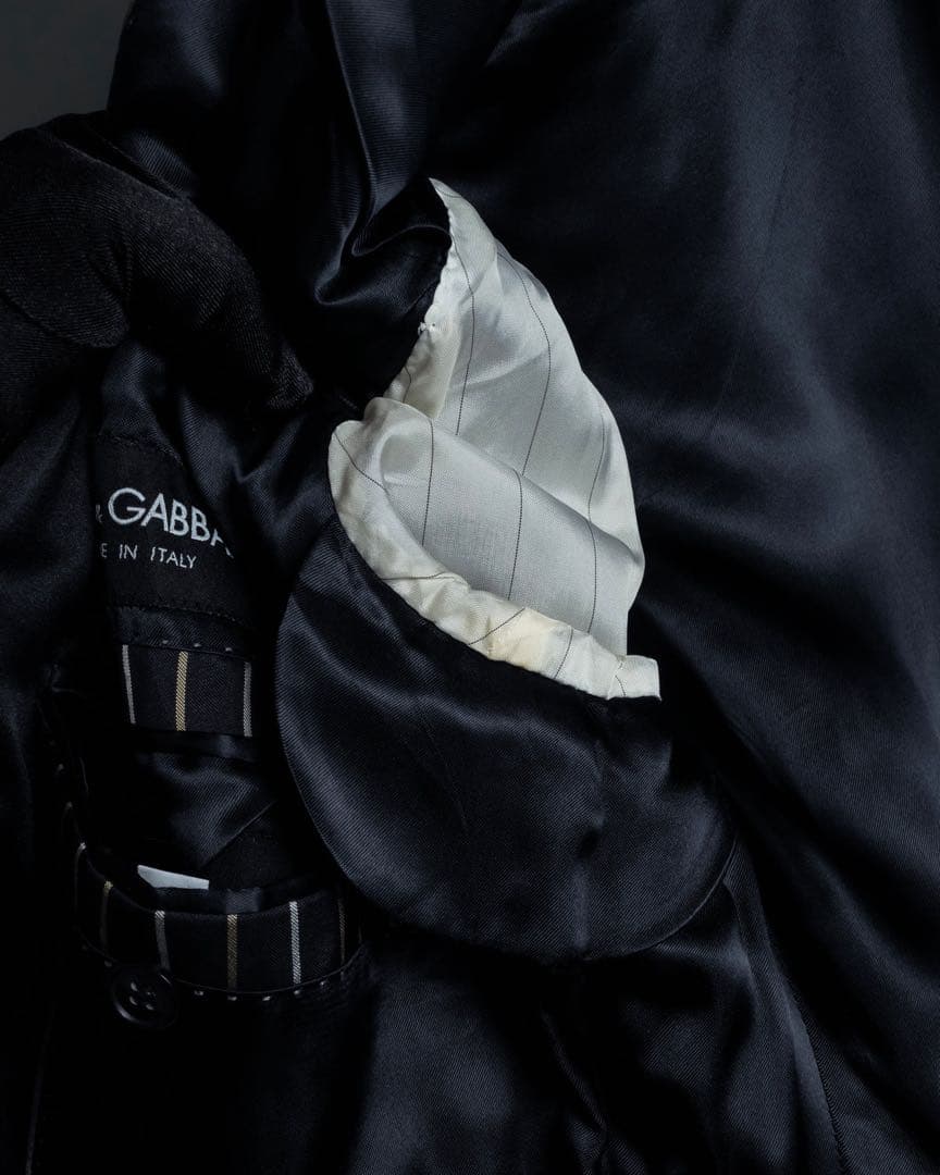 DOLCE&GABBANA ダブルブレスト ストライプジャケット