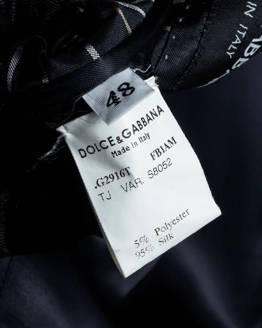 DOLCE&GABBANA ダブルブレスト ストライプジャケット