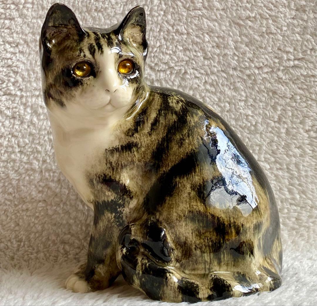 モデルNo.22 ウィンスタンレイキャット　初期作品　見返り猫　貫入無し❣️
