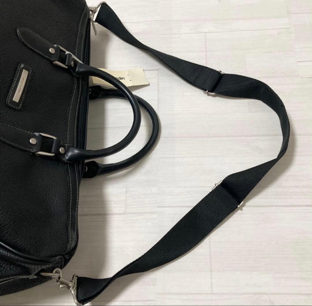 【新品】✨ピエール カルダン✨ボストンバッグ シボ革 ブラック 黒 2way