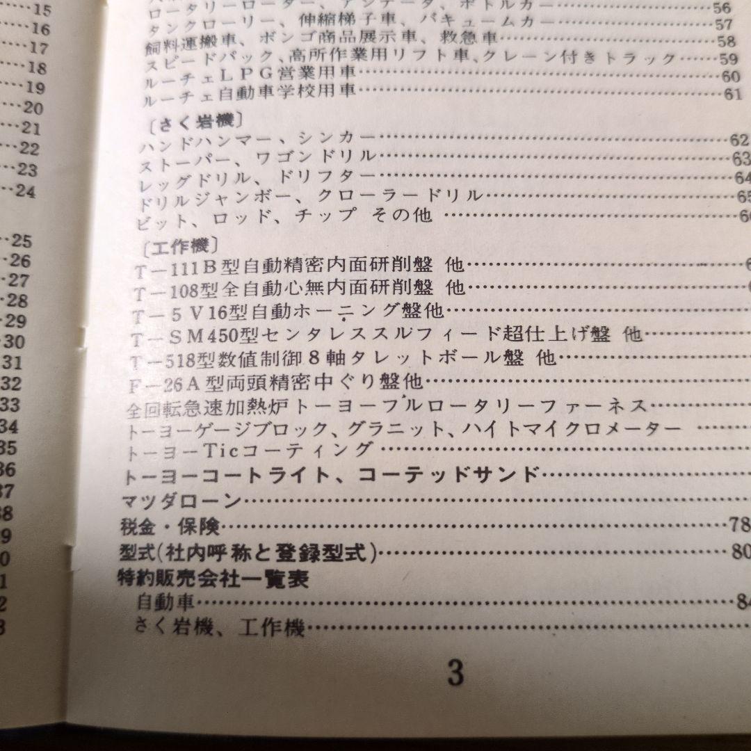 東洋工業紹介 手帳 青