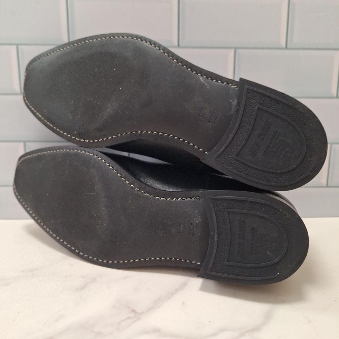 【良品】 スコッチグレイン 25 EEE ストレートチップ 革靴 黒 内羽根