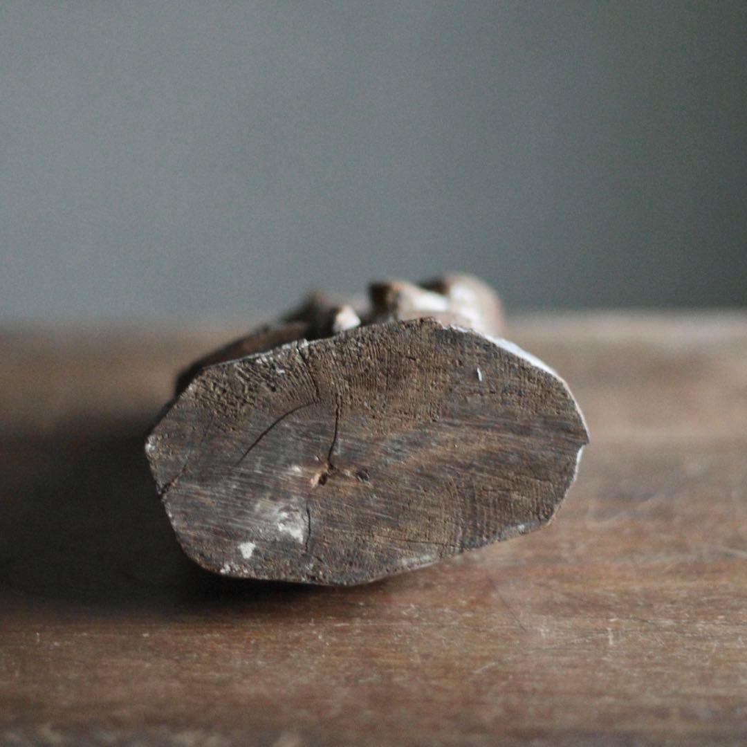 古い 木彫 恵比寿さま 民芸 民衆仏 古美術 古道具ア ンティーク オブジェ