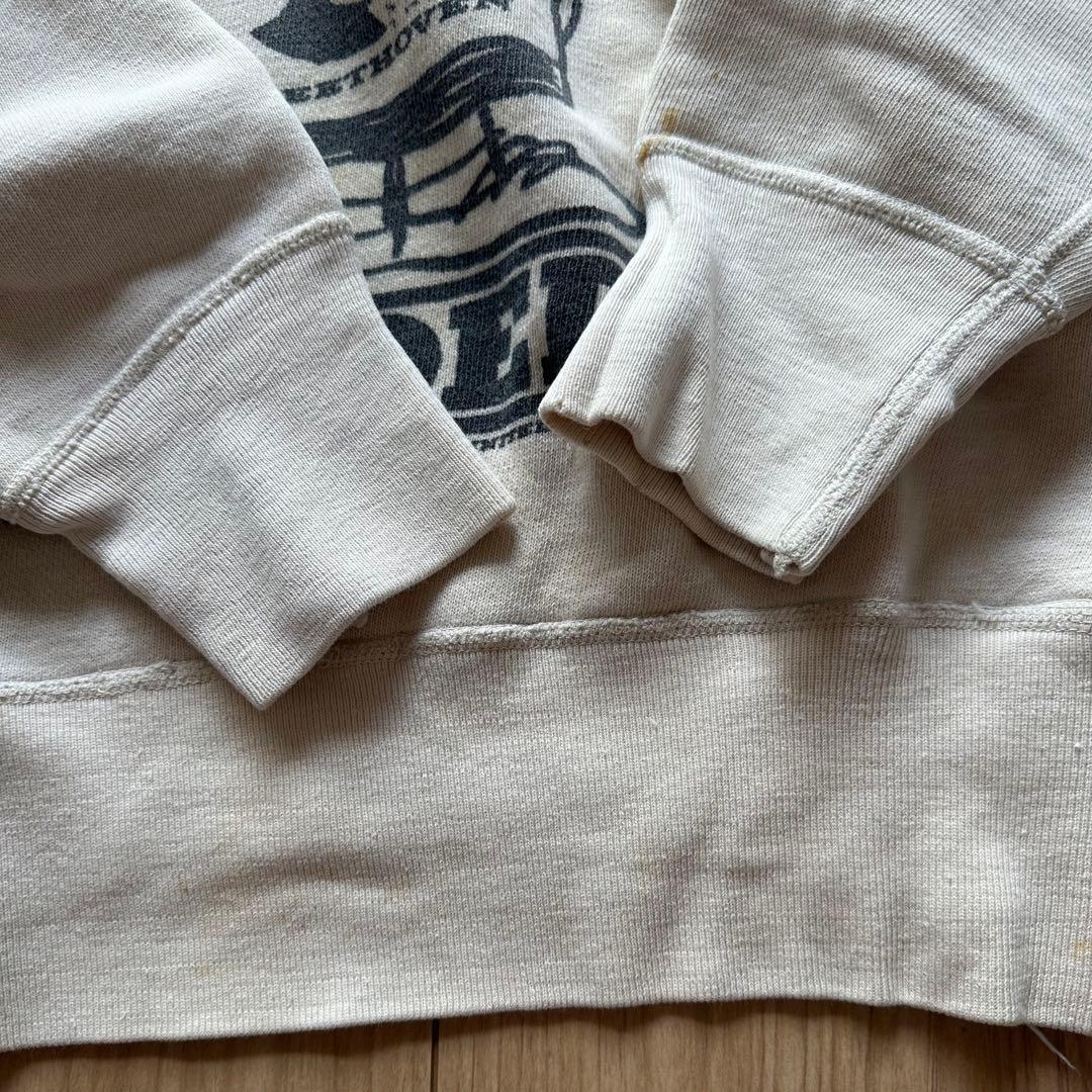 60s スプルース スヌーピー シュローダー スウェット ベージュ 両面プリント