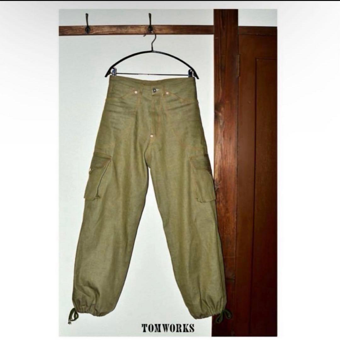 完売品 TOMWORKS GREEN WORK PANTS sugarhill