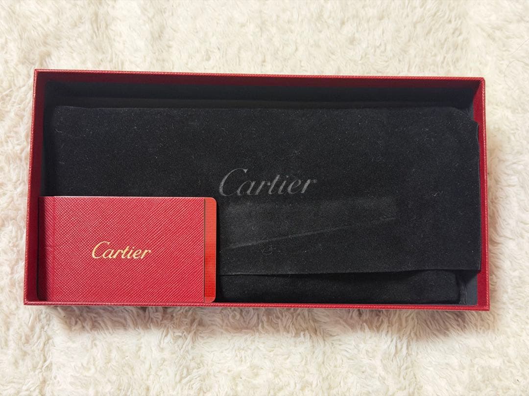 『なみあみ』カルティエ 長財布ファスナー付き レター　レ・マスト　レザー