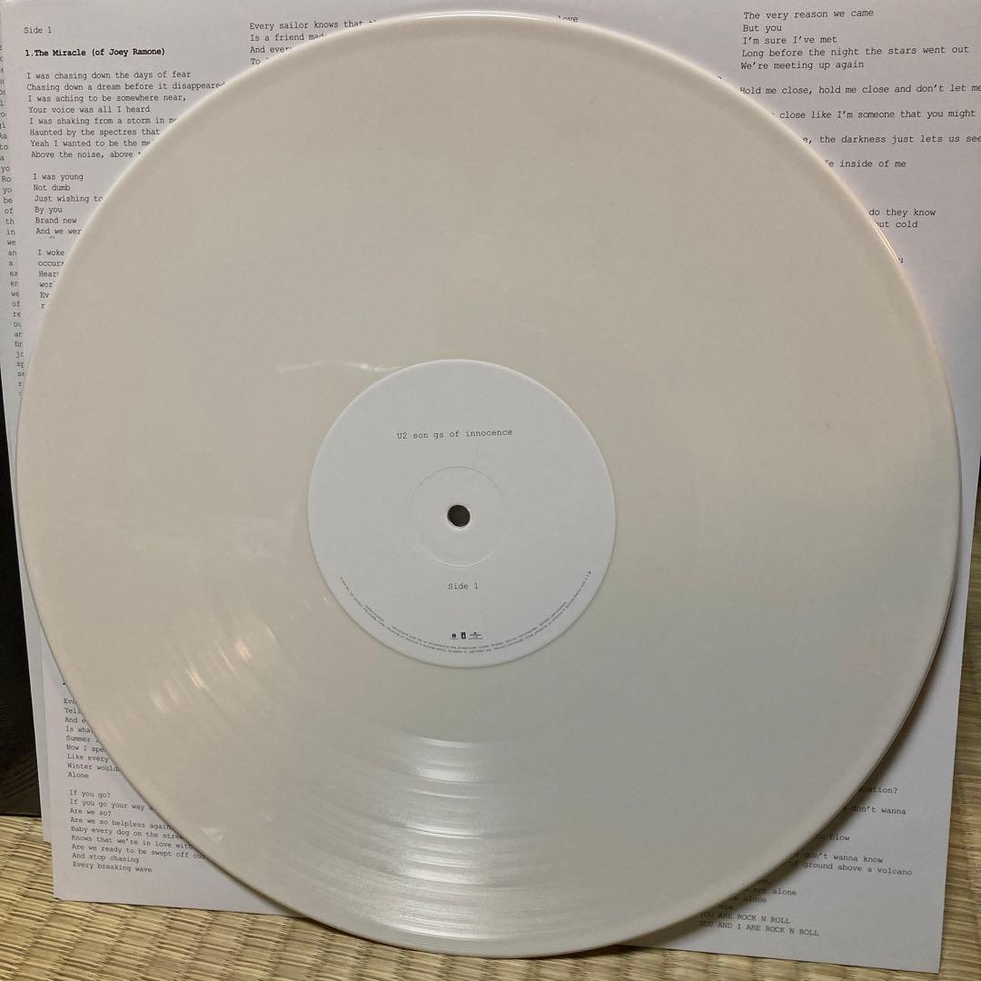 激レア U2 songs of innocence ホワイト•ヴァイナル 2LP